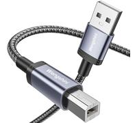 Wengshini Câble d'imprimante USB 2.0 - 2 m - Fiche USB type A vers fiche B mâle - Compatible avec HP, Canon, Dell, Lexmark, Xerox, Samung et plus encore