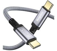 Wengshini Câble USB C vers USB C 2 m, 240 W/20 Gbps, Transmission Vidéo 4K @ 60 Hz, Compatible avec Ordinateur Portable, Téléphone Portable, Steam Deck, Tablette, SSD