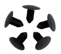 WENGU Lot de 20 rivets en plastique pour pare-chocs de voiture avec trous de 10 mm Noir