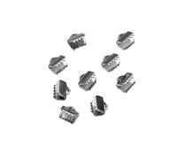 WENH 20/30 pièces de fermoirs à sertir en Acier Inoxydable doré for la création de Bijoux (Colliers, Bracelets, etc.).(Steel 30Pcs,15mm)