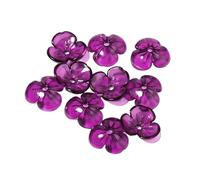 WENH 20 Embouts de Perles en résine en Forme de pétales de Fleurs de Cerisier, Perles d'espacement Libres for la création de Boucles d'oreilles, Colliers et Bijoux de Cheveux.(Purple)