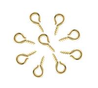 WENH 200 œillets à vis de 4 x 8/5 x 10 mm for la création de Bijoux et Autres Loisirs créatifs.(Gold Color,5x10mm)