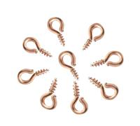 WENH 200 œillets à vis de 4 x 8/5 x 10 mm for la création de Bijoux et Autres Loisirs créatifs.(Rose Gold Color,5x10mm)