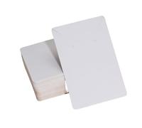 WENH 50 Ensembles de présentoirs for Boucles d'oreilles, Colliers et Boucles d'oreilles, sachets Auto-adhésifs en Papier Kraft.(6x9cm White)