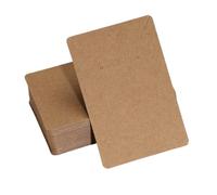 WENH 50 Ensembles de présentoirs for Boucles d'oreilles, Colliers et Boucles d'oreilles, sachets Auto-adhésifs en Papier Kraft.(6x9cm Kraft)