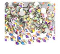 WENH AB Strass Non correcteurs SS3-SS50, Dos Plat, Couture et Tissu for vêtements, décorations en Strass for Nail Art(Crystal AB,Ss34-288pcs)
