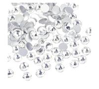 WENH AB Strass Non correcteurs SS3-SS50, Dos Plat, Couture et Tissu for vêtements, décorations en Strass for Nail Art(Crystal Clear,Ss34-288pcs)