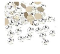 WENH AB Strass Non correcteurs SS3-SS50, Dos Plat, Couture et Tissu for vêtements, décorations en Strass for Nail Art(Gold Clear,Ss8-1440pcs)