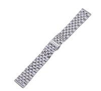 WENH Bracelet de montre en acier inoxydable massif, largeur 10-24 mm, bracelet de rechange for hommes et femmes, accessoires(Silver,15mm)