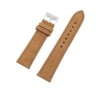 WENH Bracelets de montre vintage en cuir nubuck 16 mm, 18 mm, 19 mm, 20 mm, 21 mm, 22 mm, à dégagement rapide, for accessoires(Red Black,22mm)