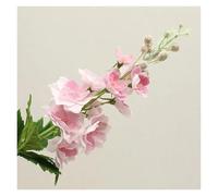 WENH Delphinium en Latex hydratant Haut de Gamme, 5 pièces/lot, Fleurs artificielles au Toucher réel, Fausses Fleurs luxueuses for décoration de Maison, Florales for fête de Mariage(Deep Pink)