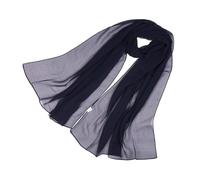 WENH Écharpe d'été en mousseline de soie for femmes et filles, couleur unie, fine et douce, décontractée, châles(2)