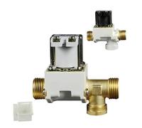 WENH Électrovanne DC12V/DC24V, filtre en cuivre/plastique 1/2 normalement fermé for chauffe-eau AC220V(Valve Plastic versio,DC24v)