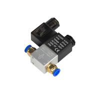 WENH Électrovanne de commande pneumatique à 2 voies, 2 ports, 2 voies, normalement fermée, 2V025-06 G1/8 2V025-08 G1/4, 12V 24V 110V 220V(2V025-06 AC110V,ADD PC12)