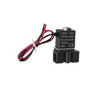WENH Électrovanne électrique pneumatique 12V 24V 110V 220V, 2 positions, 2 ports, vanne magnétique à Air normalement fermée, connexion 1/4"(DC-12 volts)
