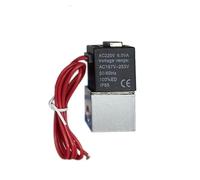 WENH Électrovanne électrique pneumatique 12V 24V 220V, 2 positions, Port normalement fermé, Air magnétique, tuyau 6mm 8mm, connexion barbe(PC 4MM Fittings,AC 110V)