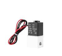 WENH Électrovanne en laiton 1/4 "1/8" DC 12V 24V 110V 220V, vannes pneumatiques à action directe à 2 voies normalement fermées for l'eau, l'air et le gaz chaud(220V_NORMALLY CLOSED)