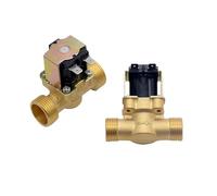 WENH Électrovanne magnétique électrique en laiton normalement fermée, 3/4 "1/2" DC 24V AC 220V DC12V, for le contrôle de l'eau(3/4",DC 24V)