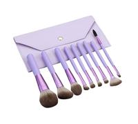 WENH Ensemble de 9 pinceaux de maquillage Kit de rangement Emballage de beauté Outils de maquillage(PURPLE)