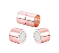 WENH Fermoirs magnétiques, connecteurs for Cordon en Cuir de 3 à 15 mm, Accessoires for la création de Bracelets et de Bijoux.(Red Copper,12mm x 10 pcs)