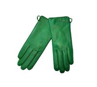 WENH Gants de couleur for femmes, style classique droit, doublure tricotée, moufles de conduite printemps-automne(Green,8)