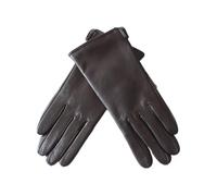 WENH Gants de couleur for femmes, style classique droit, doublure tricotée, moufles de conduite printemps-automne(Dark Brown,8)