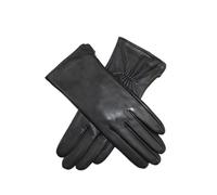 WENH Gants de couleur for femmes, style classique droit, doublure tricotée, moufles de conduite printemps-automne(Black elastic,6 1/2)