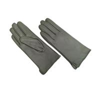 WENH Gants de couleur for femmes, style classique droit, doublure tricotée, moufles de conduite printemps-automne(Pea green,6 1/2)