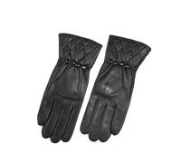 WENH Gants en cuir for femmes, style bouton, intérieur en velours chaud, gants d'extérieur for le cyclisme et la conduite, automne-hiver(8)