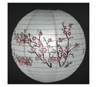 WENH Lanterne Chinoise Japonaise en Papier de 16 Pouces, 1 pièce, Lampion en Fleur de Cerisier, for Le Nouvel an Chinois, décoration de Maison Suspendue for Mariage(Cherry)