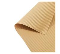 WENH Lot de 20 feuilles de papier ondulé uni 50 x 65 cm, for emballage de fleurs, papier froissé, for bouquet de roses, épais, coloré, origami(Beige)