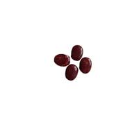 WENH Lot de 300 perles plates ovales en acrylique effet marbre, 19 x 15 mm, for la fabrication de bijoux(Black)