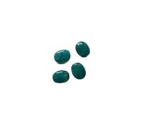 WENH Lot de 300 perles plates ovales en acrylique effet marbre, 19 x 15 mm, for la fabrication de bijoux(Blue)