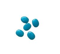 WENH Lot de 300 perles plates ovales en acrylique effet marbre, 19 x 15 mm, for la fabrication de bijoux(Gold)