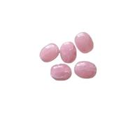 WENH Lot de 300 perles plates ovales en acrylique effet marbre, 19 x 15 mm, for la fabrication de bijoux(Light yellow)
