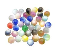 WENH Lot de 500 Perles Rondes en résine Effet œil de Chat de 12 mm for Boucles d'oreilles et Colliers Faits Main. Accessoires et Composants de Bijoux.(Random Mix)