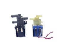 WENH Micro électrovanne électrique à 2 positions et 3 voies, DC 12V/ 24V, contrôle du débit d'eau et d'air normalement fermé for le contrôle des appareils ménagers(Model B 12V)