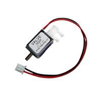 WENH Micro électrovanne électrique DC 6V/ 12V/ 24V, 2 positions, 3 voies, for gaz et Air(Model A 6V)