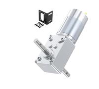 WENH Moteur à Courant continu Miniature à balais 5840-555, 12 V ~ 24 V, Arbre Rond bidirectionnel, 32 mm, Commutation Marche Avant/arrière, régulation de Vitesse(40RPM_12V Bracket Motor)