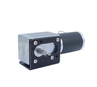 WENH Moteur à Engrenages à vis sans Fin réversible autobloquant à Couple élevé 5882-50ZY CC 12 V 24 V 1,5-533 TR/Min à Vitesse réglable(Single Shaft,45RPM_12V)