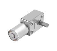 WENH Moteur à Engrenages à vis sans Fin ZGY370 JGY370 4632 DC 6 V 12 V 24 V à Couple élevé, réducteur à Engrenages métalliques réversible Turbo(10rpm,6V)