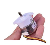 WENH Moteur Pas à Pas Rond 35BY412L 12 V/24 V CC, 4 Phases, 5 Fils, réducteur planétaire PM35, Rapport de réduction 1:4(Model B)