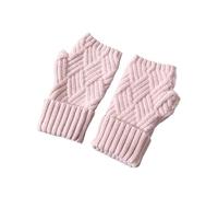 WENH Moufles en maille cachemire for femme, mitaines d'hiver en laine épaisse et pelucheuse, gants chauds et élégants à doigts complets for femme(Yellow)