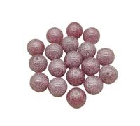 WENH Perles rondes en poudre de résine for bracelets et colliers faits à la main, 12 mm: 500 pièces / 16 mm: 200 pièces, pièces de bricolage, accessoires et composants de bijoux(Purple,16mm 200pcs)