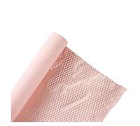 WENH Rouleau de papier cadeau en nid d'abeille de couleur unie, extensible, ne se casse pas facilement, doublure intérieure, bouquet floral(Light Grey)