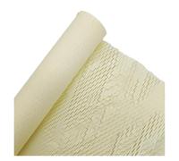 WENH Rouleau de papier cadeau en nid d'abeille de couleur unie, extensible, ne se casse pas facilement, doublure intérieure, bouquet floral(Light yellow)