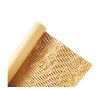 WENH Rouleau de papier cadeau en nid d'abeille de couleur unie, extensible, ne se casse pas facilement, doublure intérieure, bouquet floral(Dark Khaki)