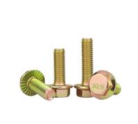 WENH Vis de Surface à bride dentée hexagonale zinguée, haute résistance, qualité 10.9, M6 M8 M10 M12 M14 M16, 1 à 40 pièces(70mm,M16-Half thread-1pcs)