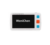 WeniChen 5,0 pouces Loupe numérique portable Aide à la lecture électronique Zoom 4X-32X avec poignée pliable pour la basse vision Color Blindness, 17 modes de couleur 5 niveaux de luminosité