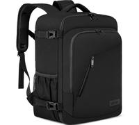 WENIG Bagage Cabine 40x30x20 pour Ryanair Sac à Dos Voyage Cabine Avion pour Wizzair Eurowings 24L Bagage à Main avec USB Charging Port Sac à Dos Ordinateur Portable 14 Pouces Homme Femme Noir